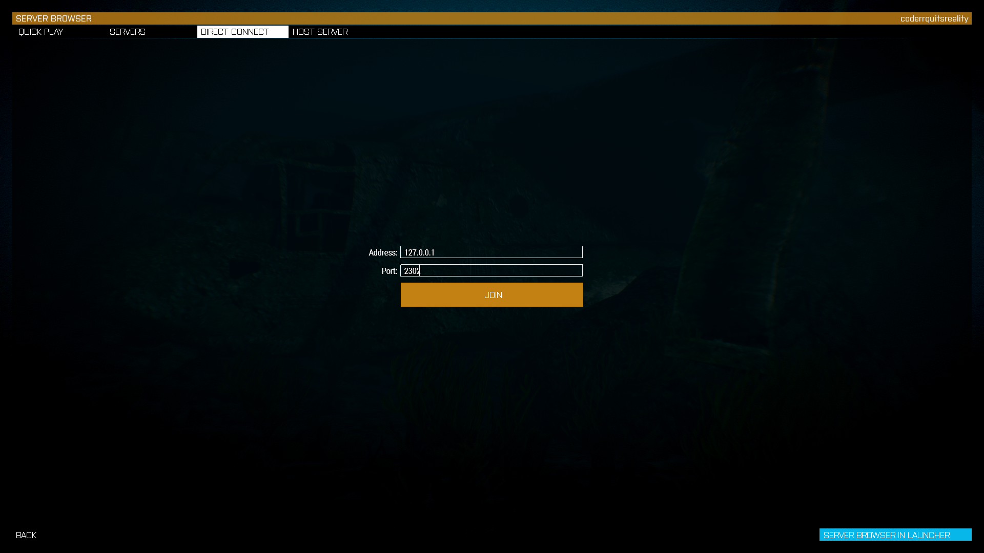 Join Server Locally