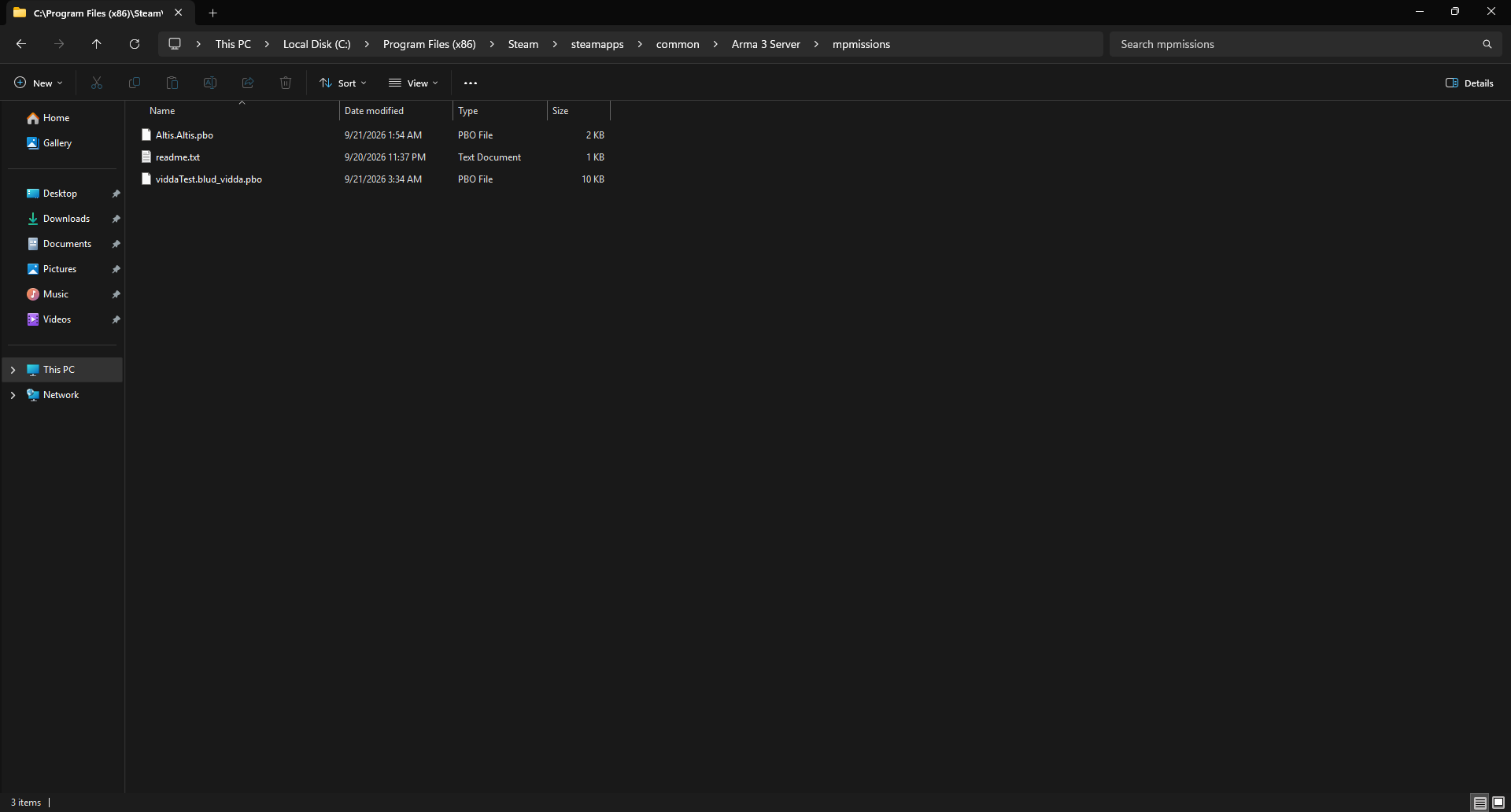 Arma 3 Server Files