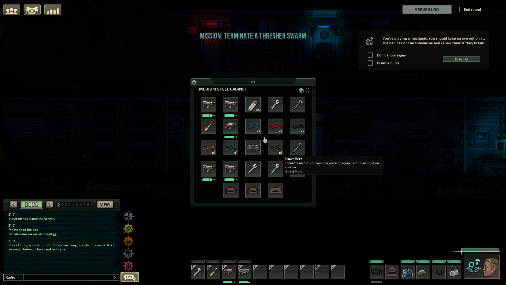 Barotrauma Game Lobby Settings