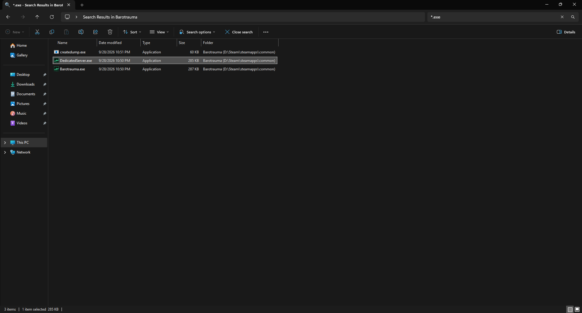 Barotrauma Server Files