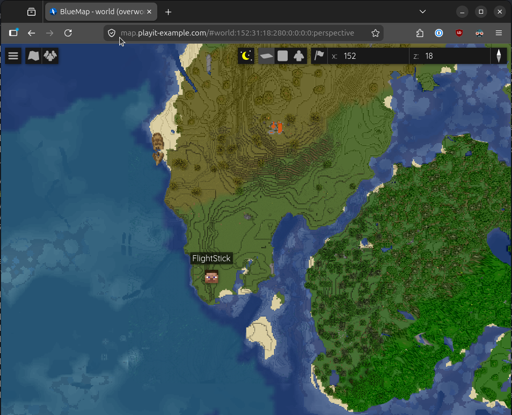 Bluemap on map.playit-example.com