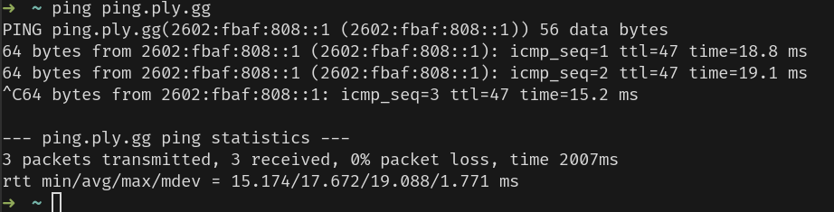 ping-response